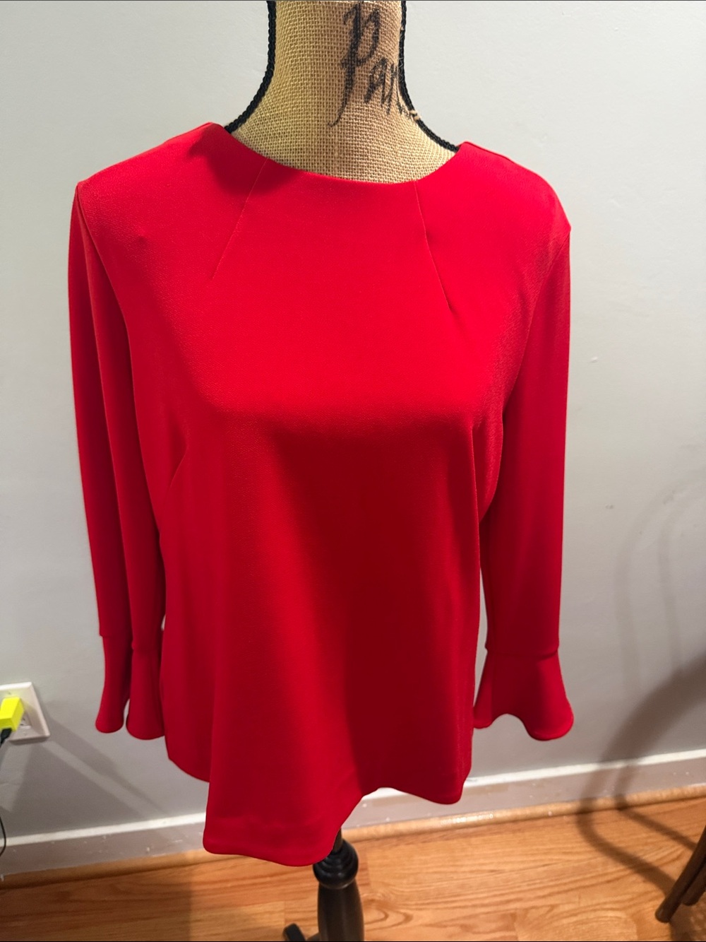 And Taylor Classic Red Women's Long-Sleeve Top